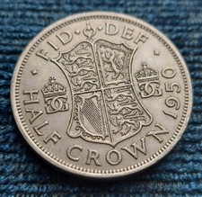 1950 King George VI  Halfcrown:  Circulated Condition, Still Very High Grade