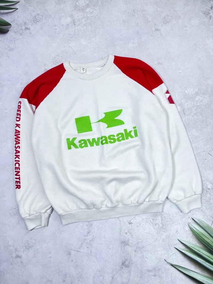 Sudadera y pantalones vintage Kawasaki Track Suit Speed Kawasakicenter talla mediana Foto 3 de 4