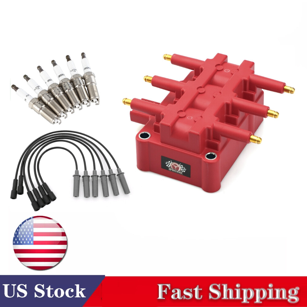 High Performance Ignition Coil Spark Plug Wires For 2007-2011 Jeep Wrangler 3.8L