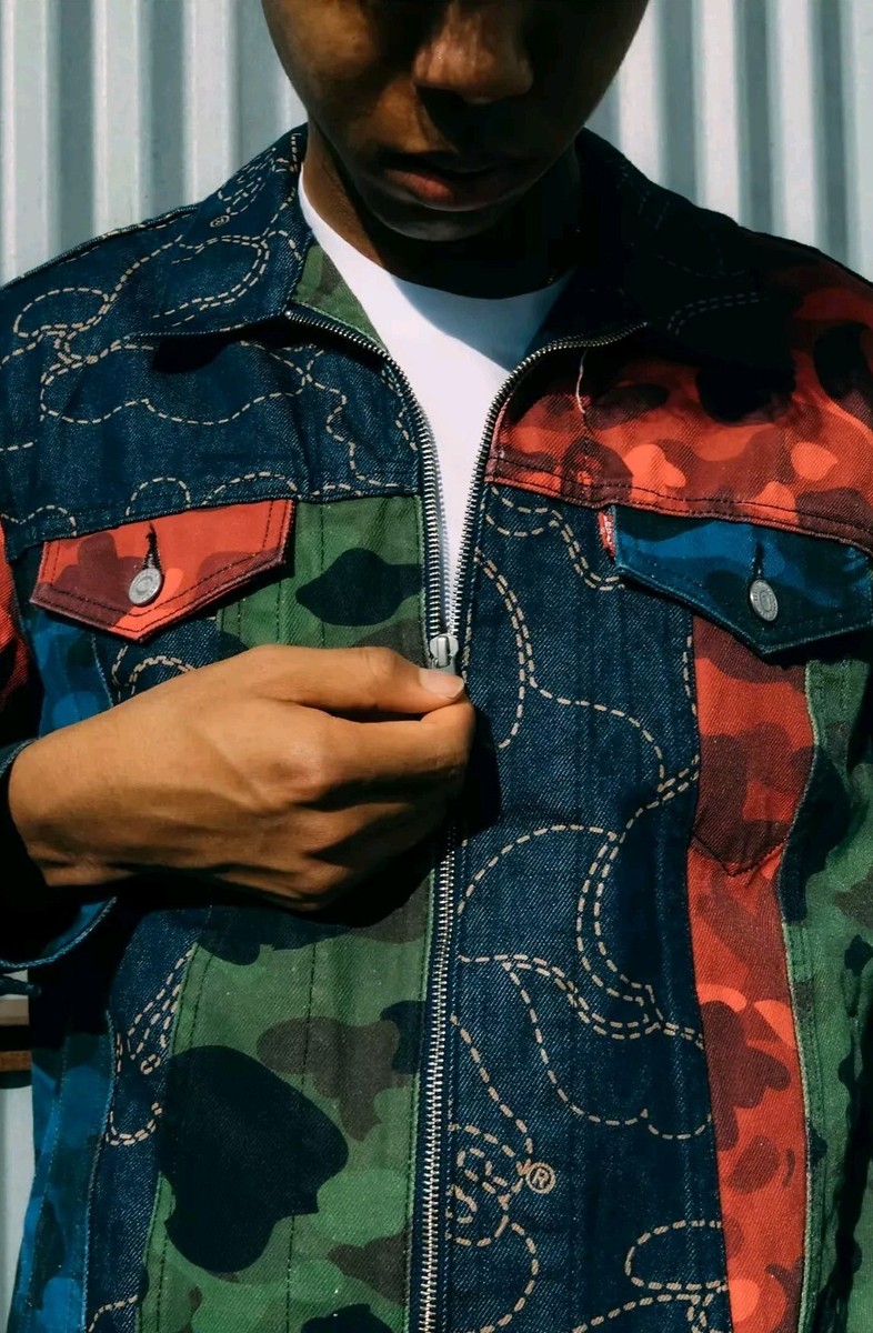 BAPE X LEVI’S CAMO TRUCKER JACKET BAPE x Levi's Camo Trucker Jacket Multicolor Men's - SS21 - US