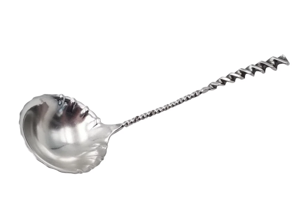 Square Twist by Whiting Sterling Silver Sauce Ladle 6" Long 16 grams