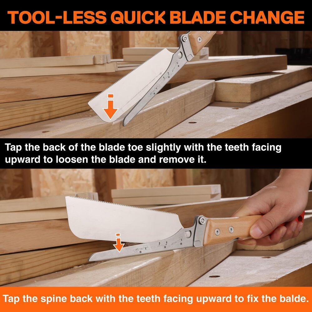 JORGENSEN Japanese Pull Saw 6 Inch Pro Folding Dovetail Saw SK5 for Hardwood USA