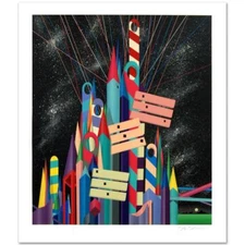 STAN SOLOMON (b. 1946) Large SERIGRAPH by American Neo-Geo POP ARTIST 1991 Wow!