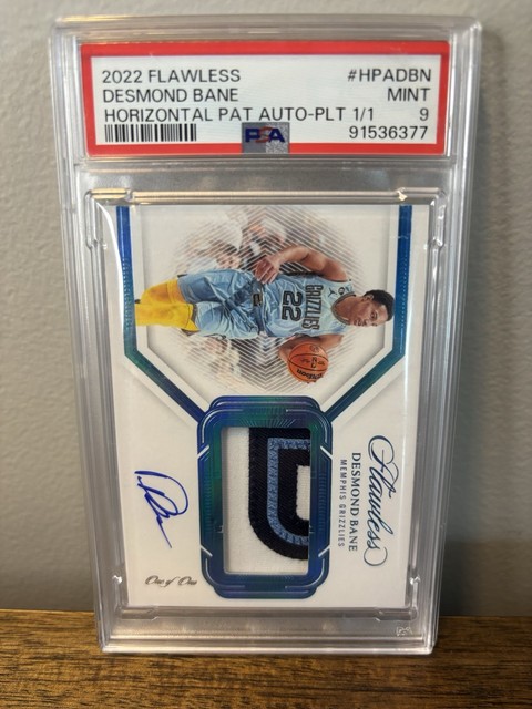 2022 Flawless - Desmond Bane Horizontal Patch Auto 1/1 - PSA 9 - Magic / Griz