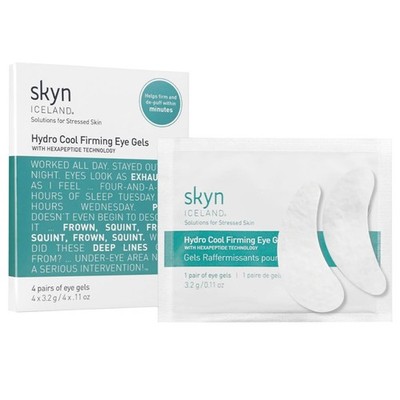 skyn ICELAND Hydro Cool Firming Under Eye Patches. Gel 4 pairs, Cranberry 