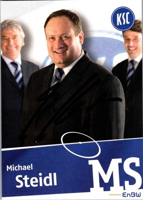 Original autograph Michael Steidl Vice President KSC /// autograph signed signe