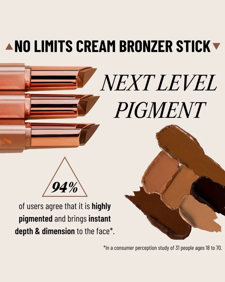 LYS No Limits Cream Bronzer Stick Harmony Medium 0.25 oz New In Box - Image 4 of 4