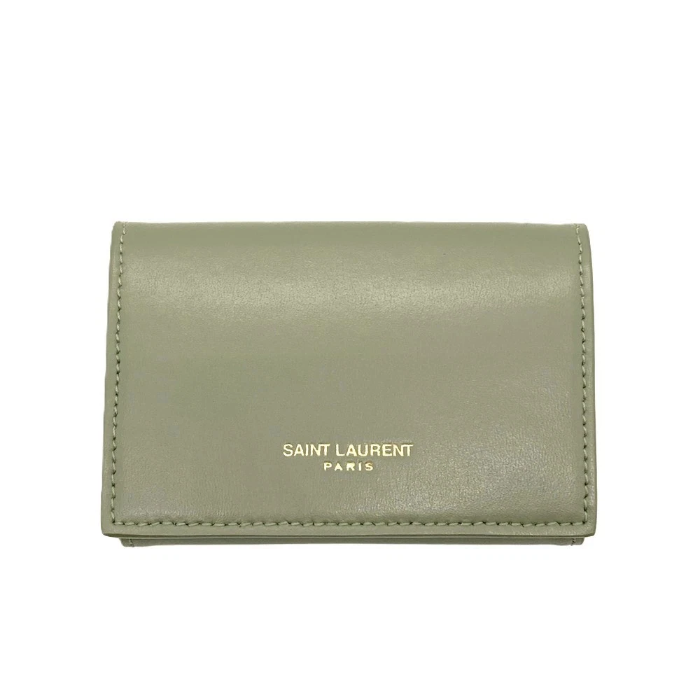 Saint Laurent 米色皮革钱包女| eBay
