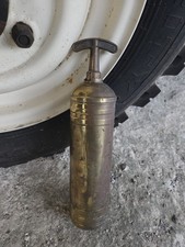 Vintage Brass Pyrene Fire Extinguisher Safe Intert Empty