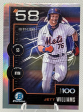 2025 Bowman - Bowman Scouts Top 100 Chrome Jett Williams #BTP-58 (RC)