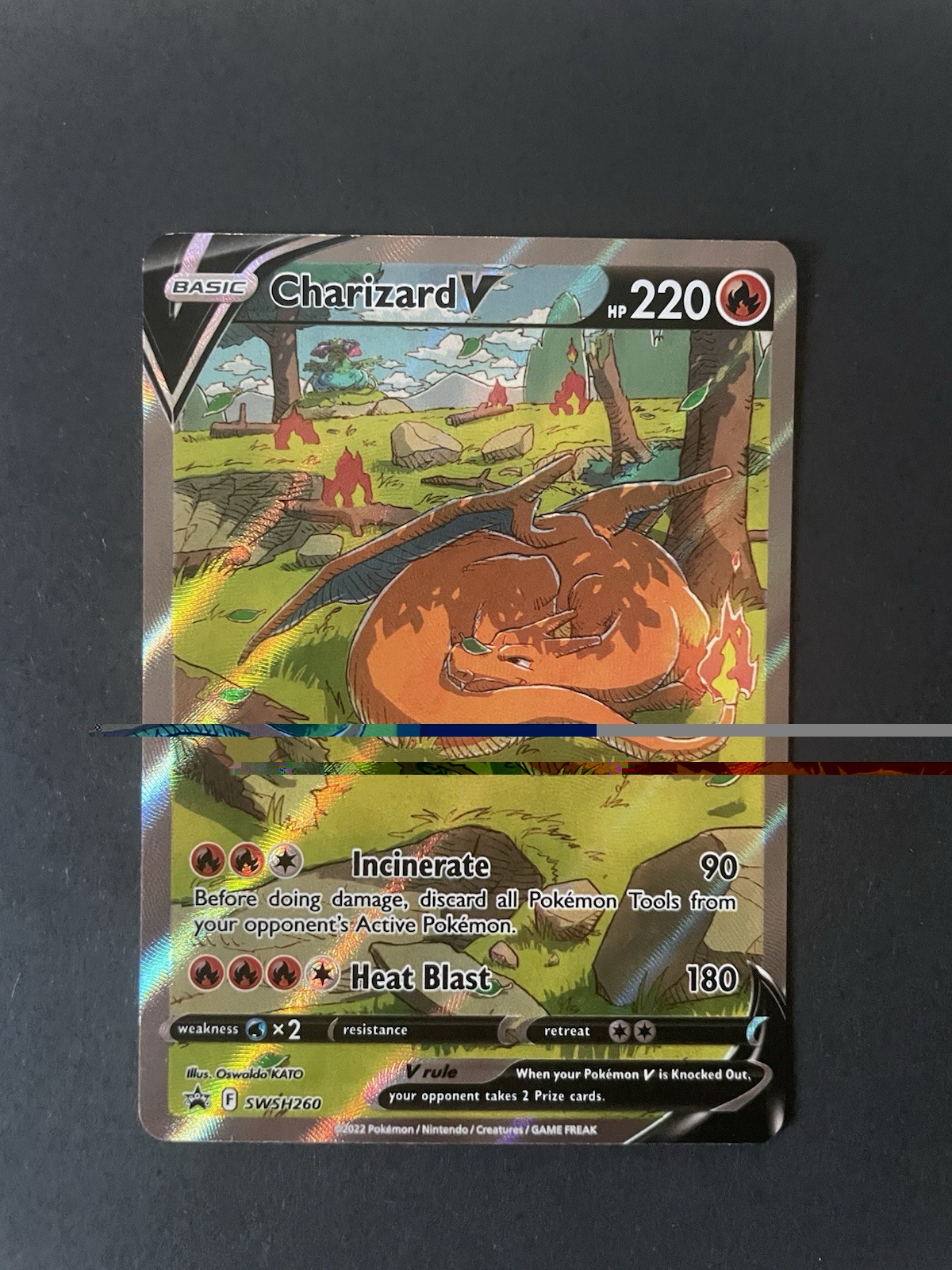 Pokémon TCG Charizard V SWSH260 Promo Sword & Shield Promo Alternate Art NM