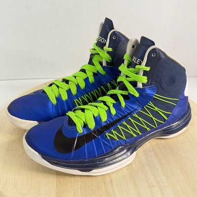 NIKE Women's Sneakers Size 9 Lunar Hyperdunk Basketball Shoes Watson Bexley Blue