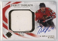 2010 Ultimate Collection Debut Threads Signed Jersey /50 Brandon Pirri Auto 4f5