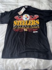 vintage 90s PITTSBURGH STEELERS T-Shirt LARGE football NFL 1992 New With Tag