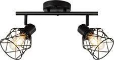 2-Lights Kitchen Track Lighting, Adjustable Multi-Directional Ceiling Light Fixt