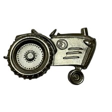 Tractor Belt Buckle with Wheel That Spins Silver Star 2004 Detailed Dimensional