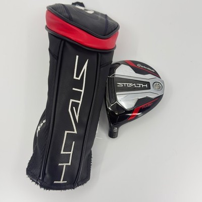 Taylormade Stealth Plus 15* 3 Wood Head LH Headcover Fairway Wood Used Golf Club