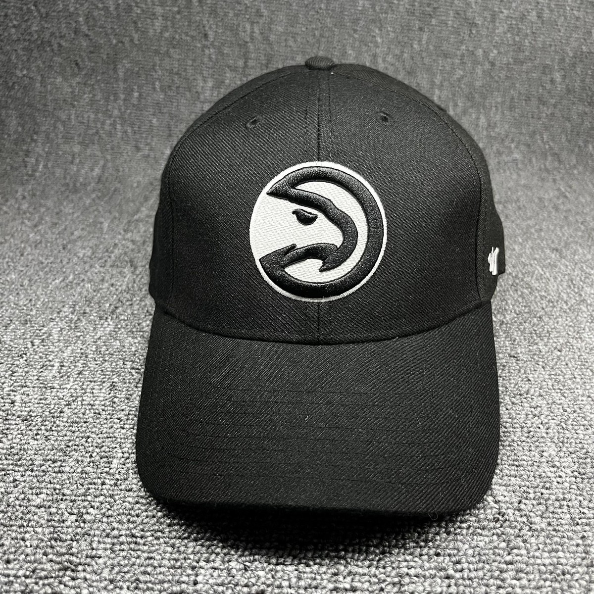New '47 Brand Atlanta Hawks NBA MVP Adjustable Strapback Hat Cap Black