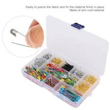 500Pcs Color Safety Pins Multicolor Multi‑Specification Boxed Set Pin