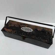 Vintage Britool Metal Tool Box Service Toolbox Empty Garage Mechanic