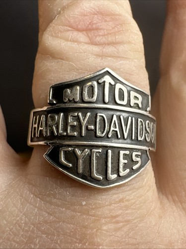 Harley Davidson Sterling Silver Ring Size 10