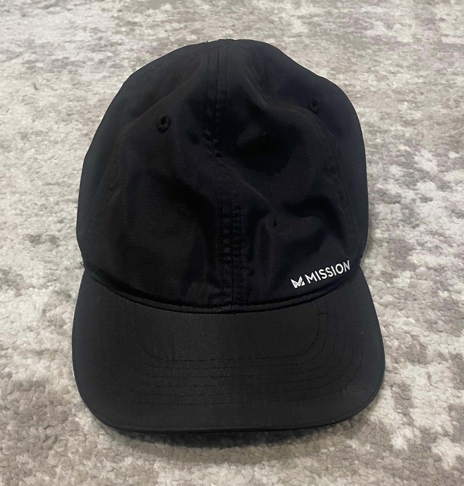 Mission cooling performance Solid Black Hat Socce… - image 2