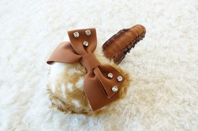 Vintage 2011  Baby the stars shine bright  Sweet Fawn Heart Ear Muffs