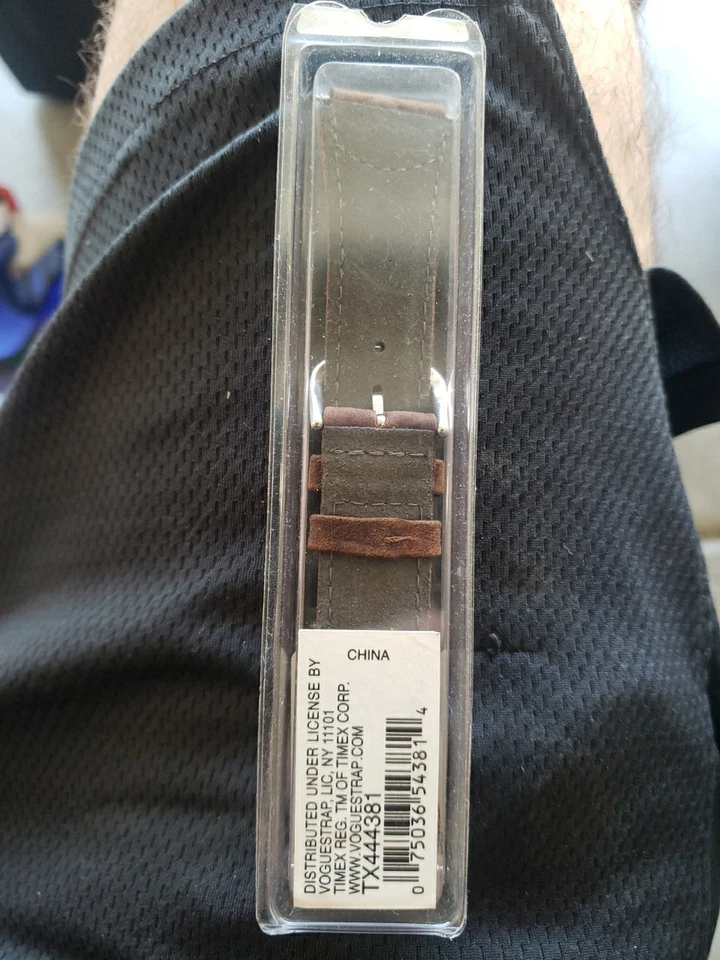 Timex TX444381 Outdoor Collection Brown Genuine Leather Watchband - Image 2 of 3