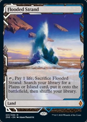 MTG English Flooded Strand NM Normal Zendikar Rising Expeditions