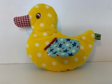 Die Spiegelburg Rassel-Ente Stoffente Greifling Babyspielzeug Motorik gelb