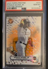 ACUÑA 2023 Topps Pristine - Ronald Acuña Jr. #272 Orange Refractor /25
