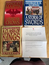 RARE LETTER & Hardcover Set 2-4 Lot by George...