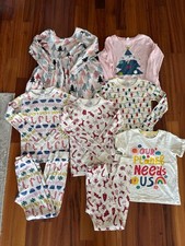 Hanna Andersson girls 6-7 7-8 10 Holiday PJs Dresses lot