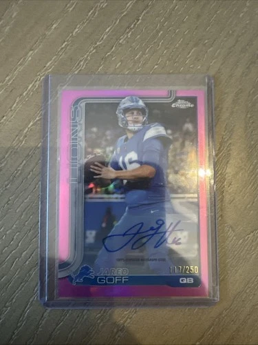 2025 Topps Chrome Jared Goff Chrome Autographs (RAW)