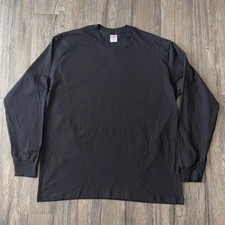 Supreme Long Sleeve Shirt Black Pre Shrunk Size Large New Without Bag Must Have