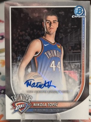 Nikola Topic Auto - 2025-26 Bowman Chrome - OKC Thunder