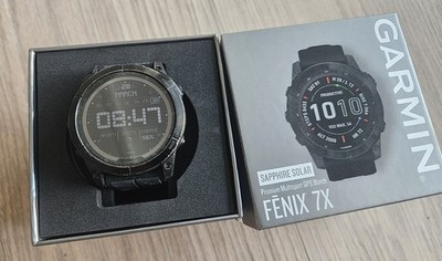 Garmin Fenix 7x Sapphire Titan Solar GPS-Laufuhr 51mm Gehäuse 