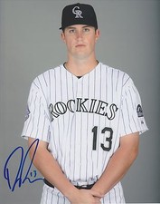 DREW POMERANZ SIGNED AUTO'D 8X10 PHOTO POSTER COLORADO ROCKIES B
