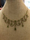 Vintage 14KYG & Peridot Victorian Necklace — photo 3