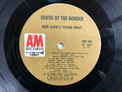 Herb Alpert & The Tijuana Brass SOUTH OF THE BORDER 1966 A&M Mono