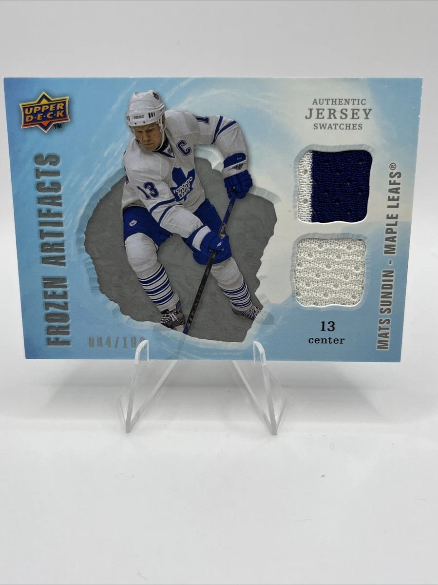 09/10 Artifacts Frozen Blue Jersey Mats Sundin /25 FAMS Canucks mse