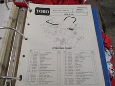 Toro s-140 38100 snow thrower Parts Catalog Manual 1978
