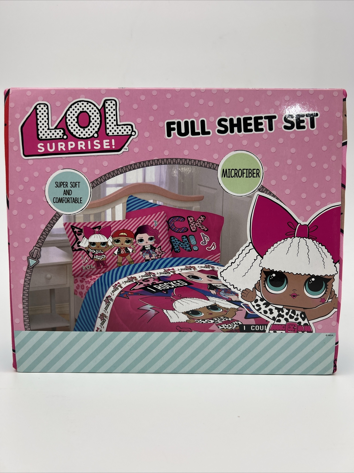 L.O.L Surprise Full Sheet Set Born Rockers Microfiber MB982H New