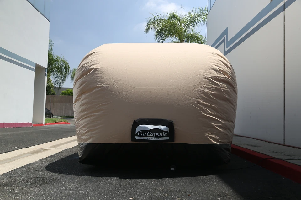 CarCapsule 16' Outdoor Tan Capsule CCO16F 192"x78"x68" Hail Protection Foto 3 de 4