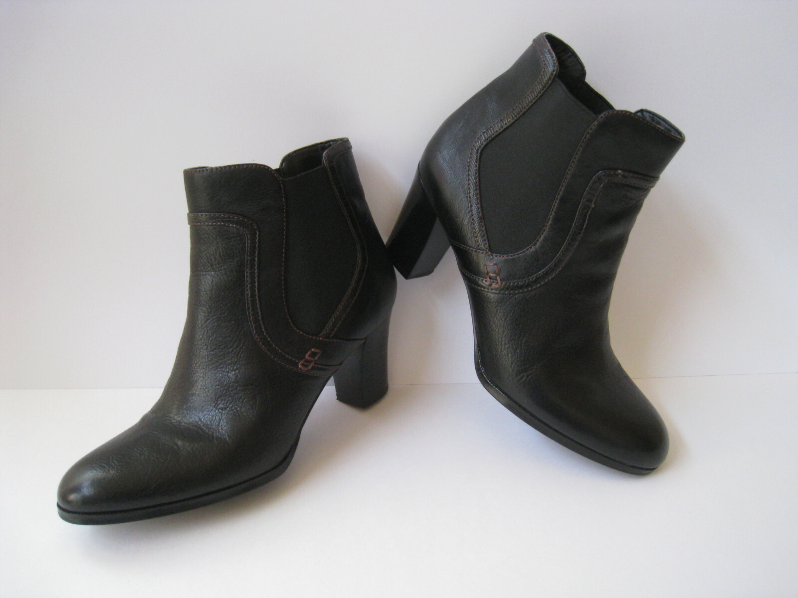 NATURALIZER N5 COMFORT BLACK LEATHER DOUBLE GORE ANKLE BOOT