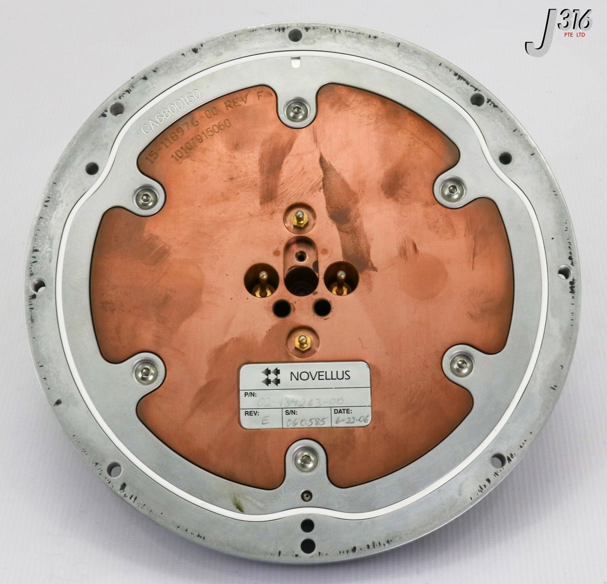 のの 954 NOVELLUS ELECTROSTATIC CHUCK, 200MM, 15-118976-00 (PARTS) 02