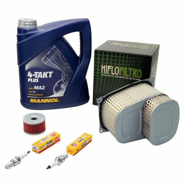 Wartungspaket 4L FüR Suzuki BIG DR 800 1991-99 ÖL+Luftfilter+ÖLfilter+ZüNdkerzen-image
