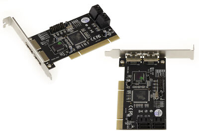 Pci Sata Esata 4 + 2 Ports Raid 0 1 0+1 - High + Low Profile