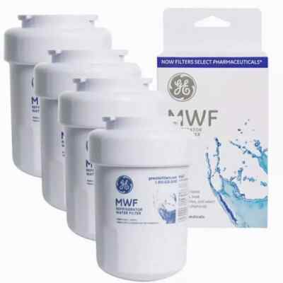 4 PACK GE MWF MWFP 46-9991 GWF Smartwater Genuine Refrigerator Water Filter