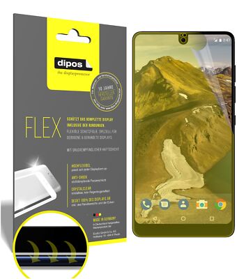 2x Schutzfolie für Essential PH-1 inkl. Rundung 3D Full Cover Flex Folie Display
